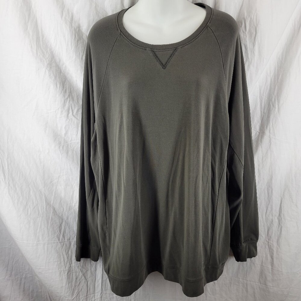Cozy Earth Men's Bamboo Pullover Crew Sweatshirt‎ Long Sleeve Size XL